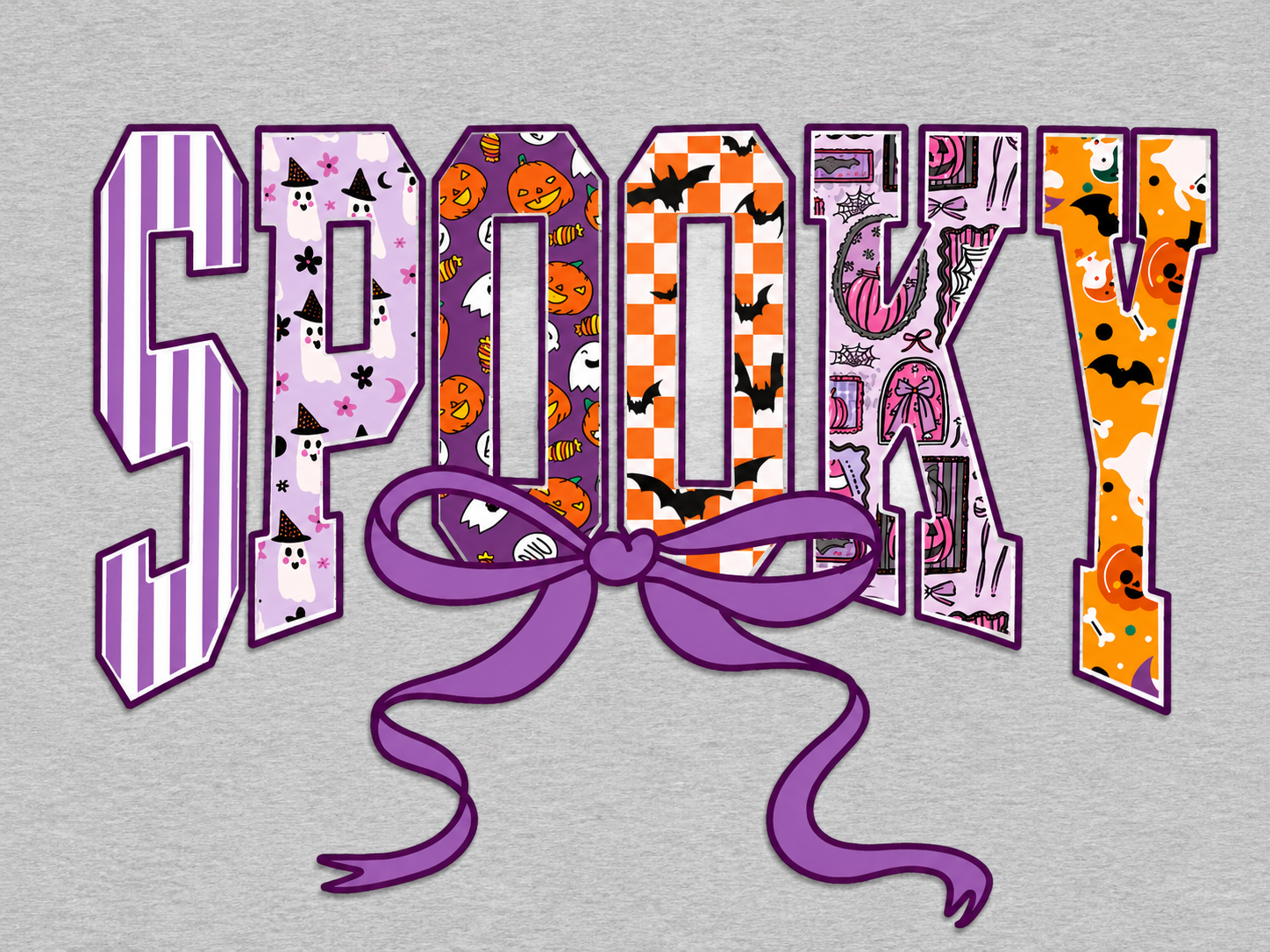🎃💜 SPOOKY Bow Halloween T-Shirt 💜🎃
