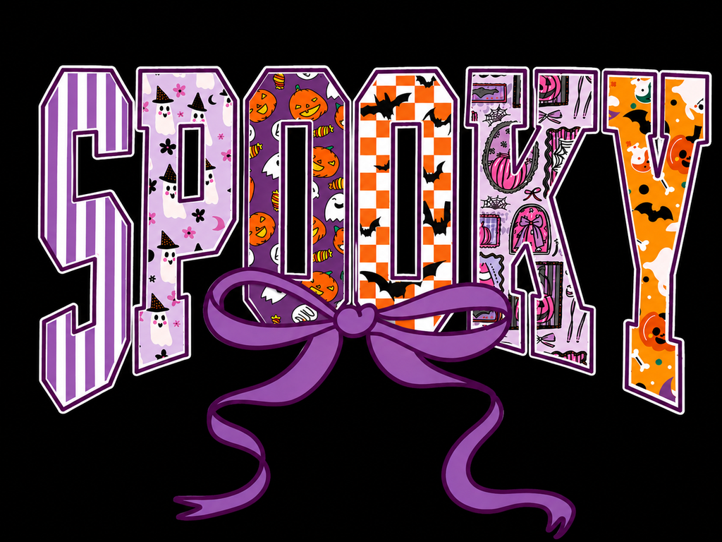🎃💜 SPOOKY Bow Halloween T-Shirt 💜🎃