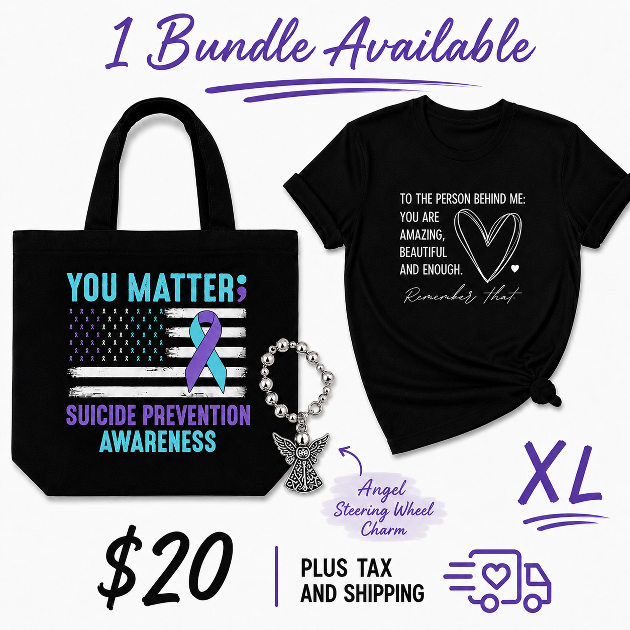 💜 Suicide Prevention Awareness Bundle – XL Only 💜