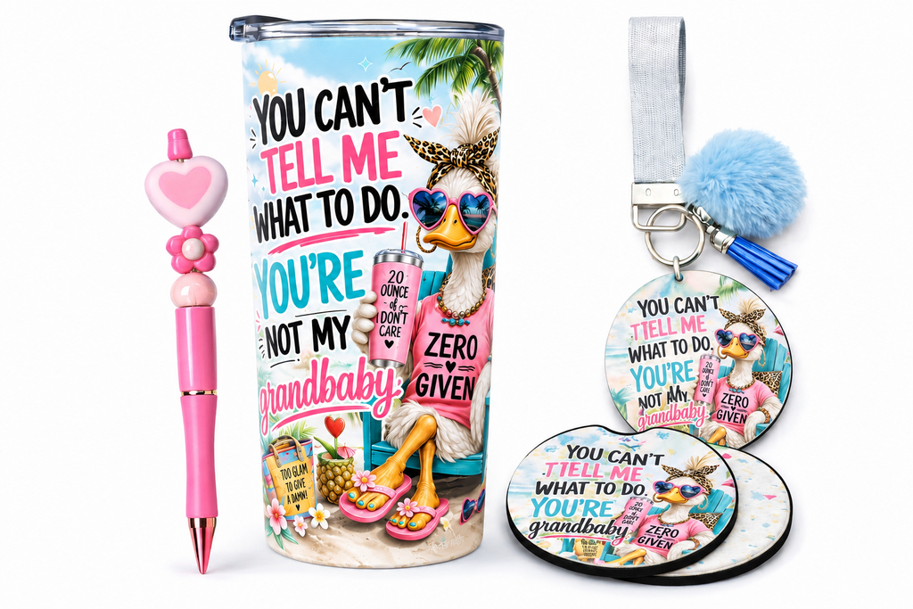 Sassy Grandbaby Tumbler Gift Set | Funny Grandma Life Cup