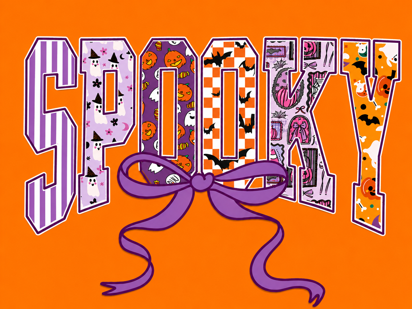 🎃💜 SPOOKY Bow Halloween T-Shirt 💜🎃