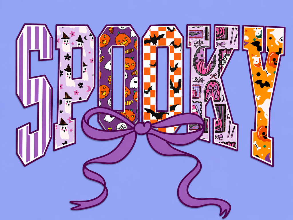 🎃💜 SPOOKY Bow Halloween T-Shirt 💜🎃