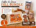 🍂 Coffee & Jesus Fall Gift Bundle 🍂  Wrap yourself in the warmth of the season with this beautifully coordinated Coffee & Jesus Fall Bundle from Gammy’s Gifts.