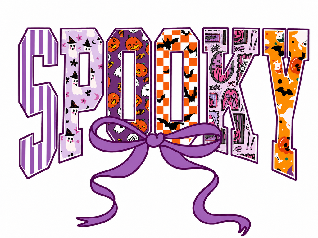 🎃💜 SPOOKY Bow Halloween T-Shirt 💜🎃