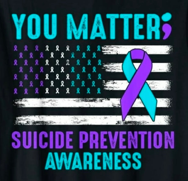You Matter Suicide Prevention Awareness Shirt | Mental Health Awareness Tee | Teal Purple Ribbon Shirt | Inspirational Support Gift