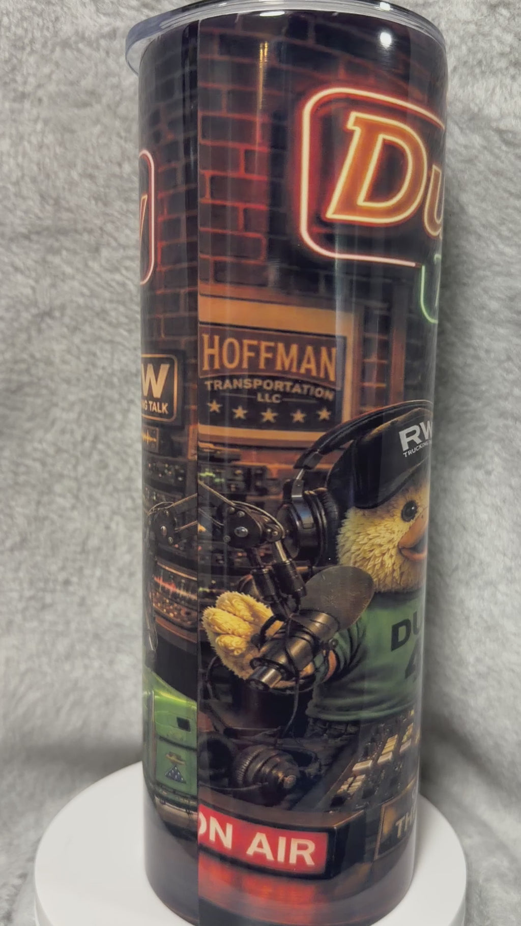 🎙️ The Duck & Hoffy Trucking Show 20 oz Tumbler 🚛💚