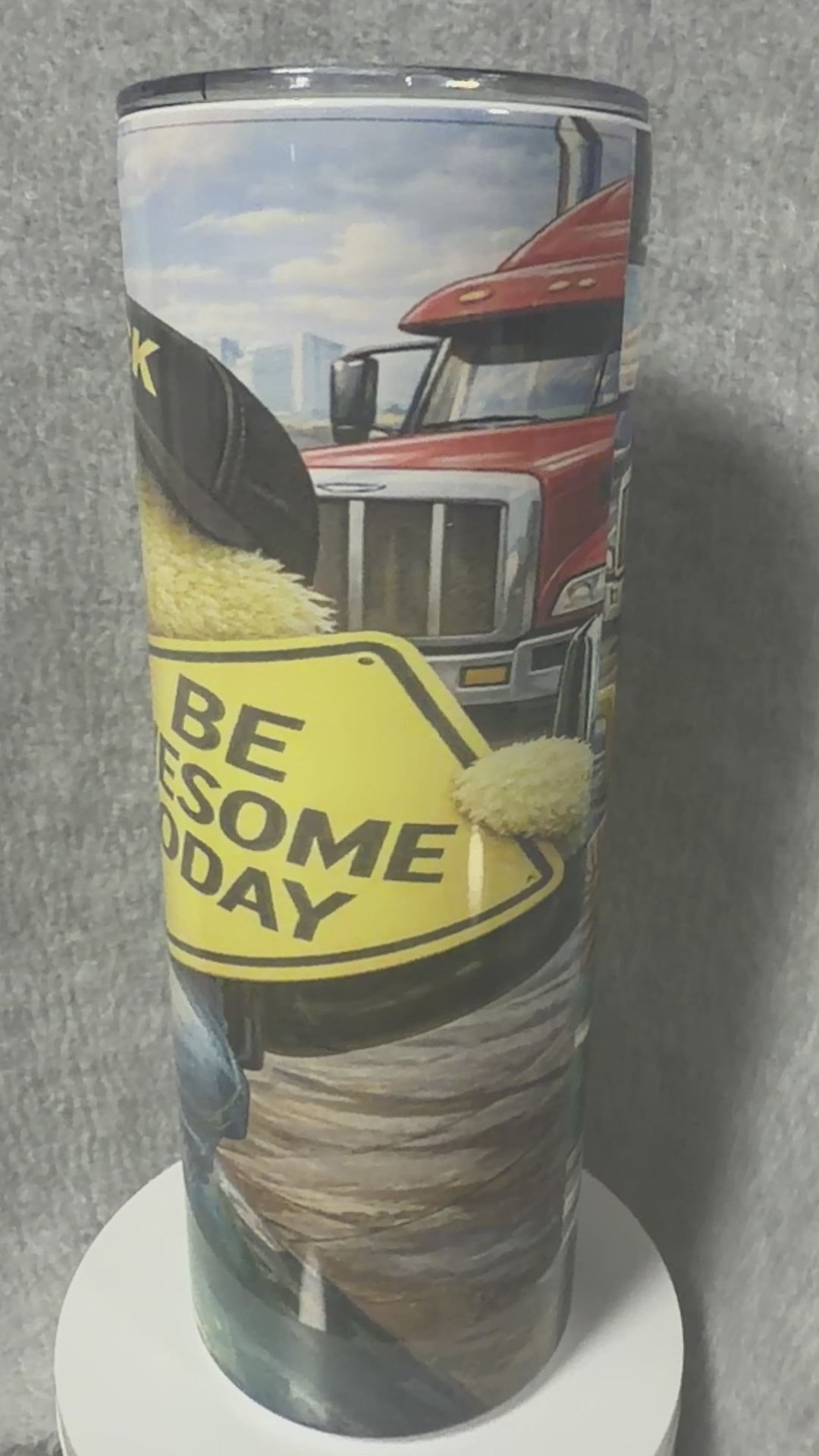 🦆 “Be Awesome Today” Duck in Truck 20 oz Tumbler 🚛